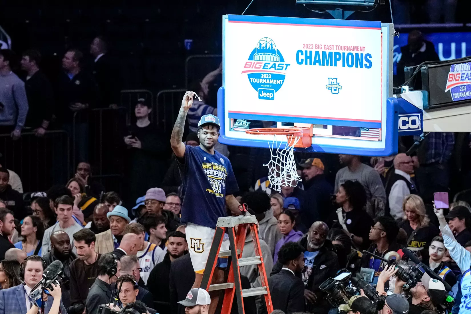 Marquette Men's Basketball defeats Xavier 65-51 to win the Big East Tournament at Madison Square Garden in New York City, NY on Saturday March 11, 2023.