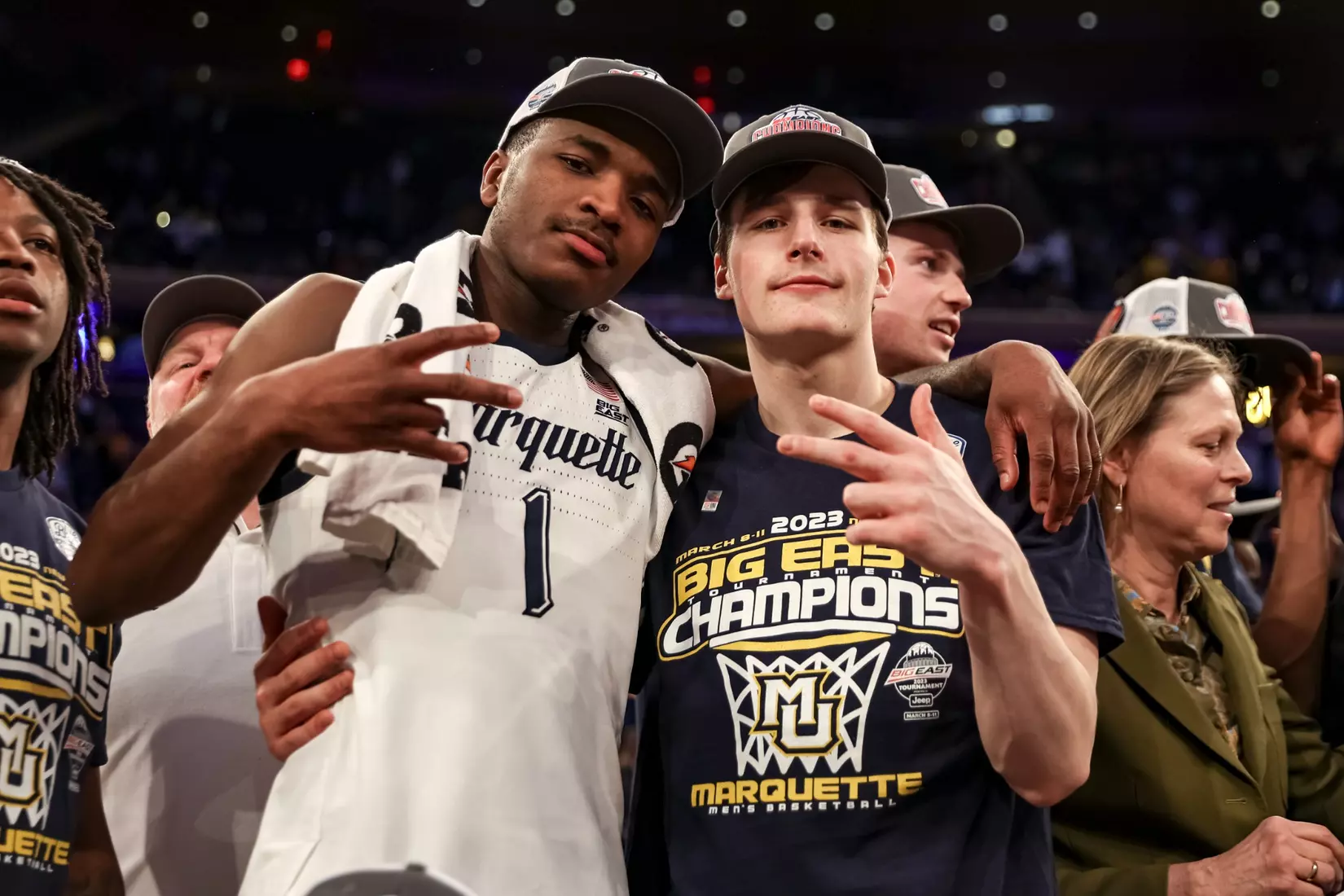 Marquette Men's Basketball defeats Xavier 65-51 to win the Big East Tournament at Madison Square Garden in New York City, NY on Saturday March 11, 2023.