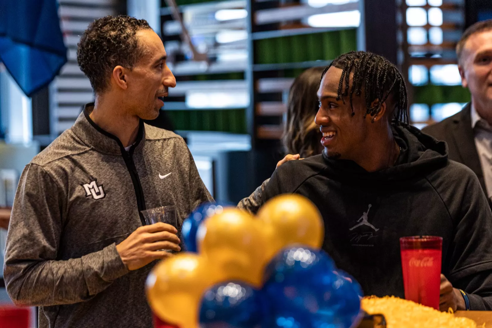 Marquette Men's Basketball is picked #2 in the East Reigon while they watch the March Madness Selection Show at Mecca in Milwaukee, WI on Sunday March 12, 2023.