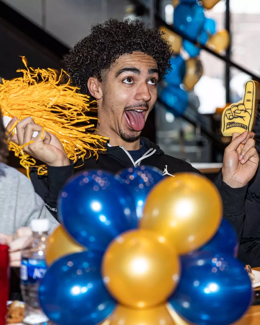 Marquette Men's Basketball is picked #2 in the East Reigon while they watch the March Madness Selection Show at Mecca in Milwaukee, WI on Sunday March 12, 2023.