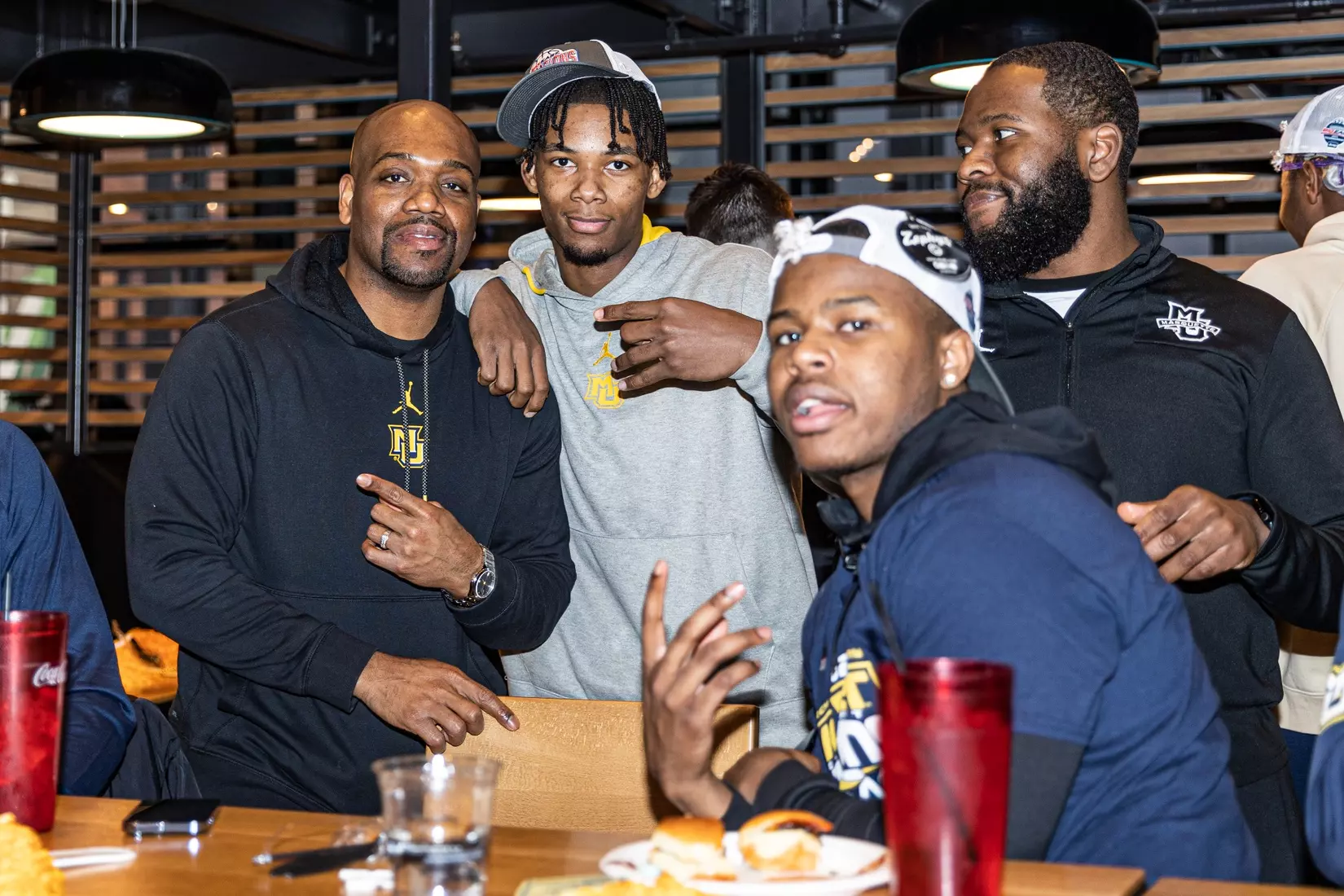 Marquette Men's Basketball is picked #2 in the East Reigon while they watch the March Madness Selection Show at Mecca in Milwaukee, WI on Sunday March 12, 2023.