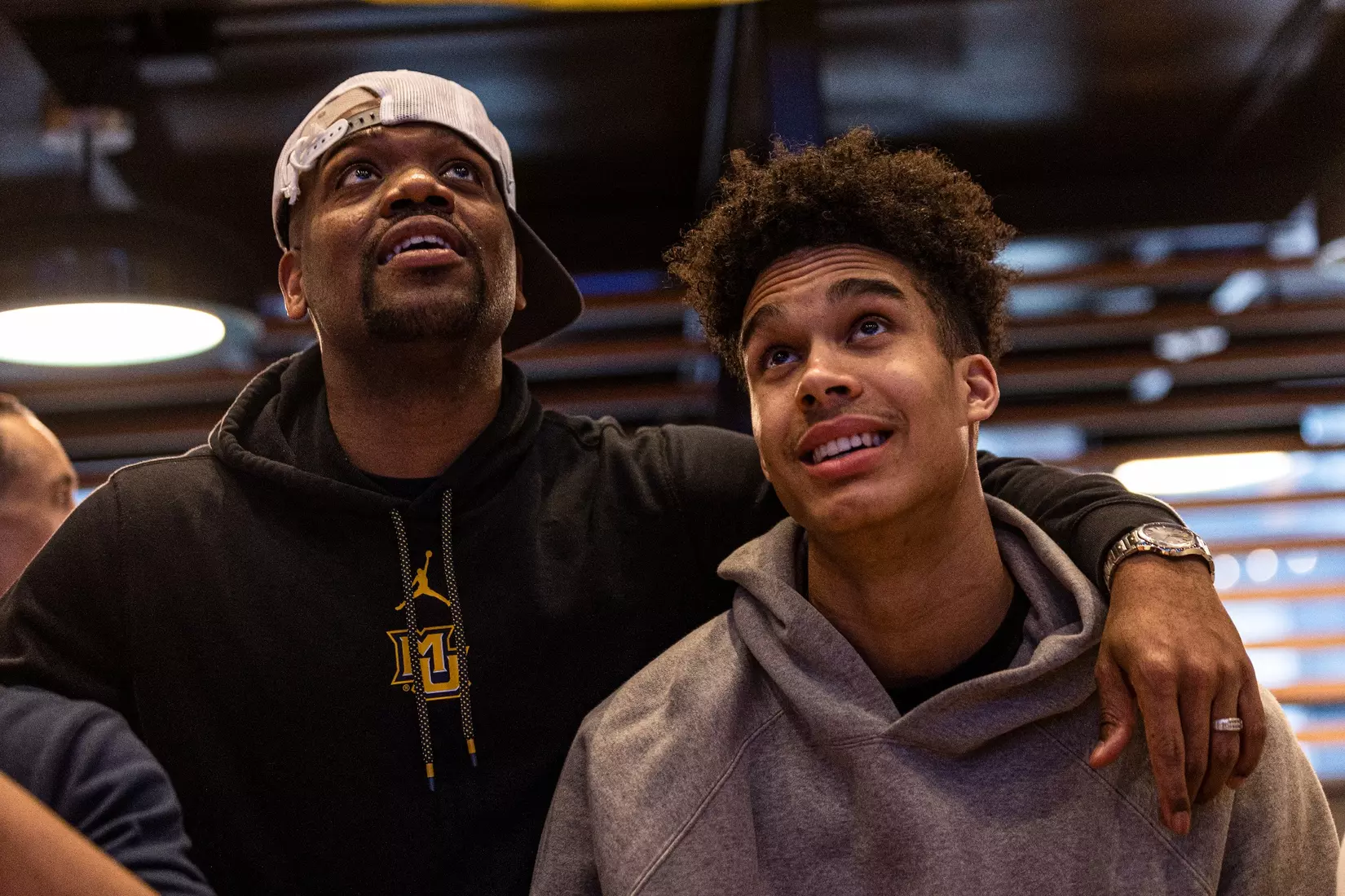 Marquette Men's Basketball is picked #2 in the East Reigon while they watch the March Madness Selection Show at Mecca in Milwaukee, WI on Sunday March 12, 2023.