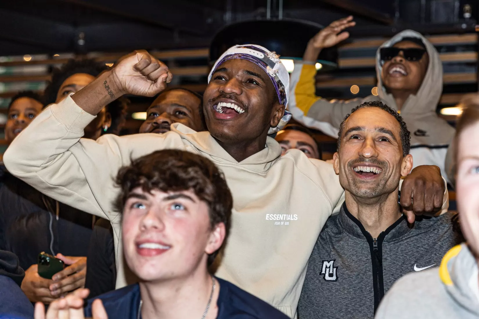 Marquette Men's Basketball is picked #2 in the East Reigon while they watch the March Madness Selection Show at Mecca in Milwaukee, WI on Sunday March 12, 2023.