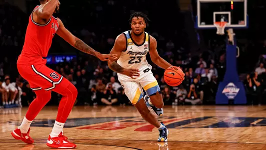 Marquette Men's Basketball defeats St. Johns 72-70 at Madison Square Garden in New York City, NY during the Quarterfinals of the 2023 Big East Tournament on Thursday March 9, 2023.