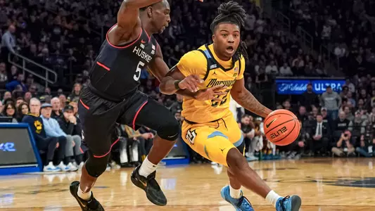 Marquette Men's Basketball defeats UCONN 70-68 to advance to the Big East Tournament finals at Madison Square Garden in New York City, NY on Friday March 10, 2023
