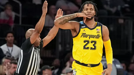 Marquette Men's Basketball defeats UCONN 70-68 to advance to the Big East Tournament finals at Madison Square Garden in New York City, NY on Friday March 10, 2023