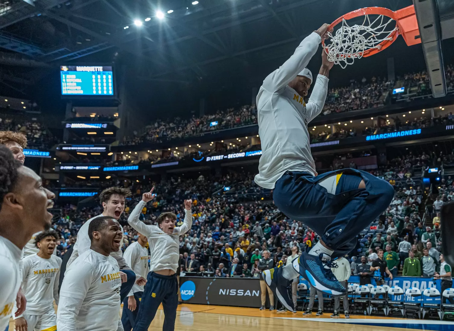 Marquette Men's Basketball defeats Vermont 78-61 at Nationwide Arena in the first round of March Madness in Columbus, Ohio on Friday March 17, 2023.