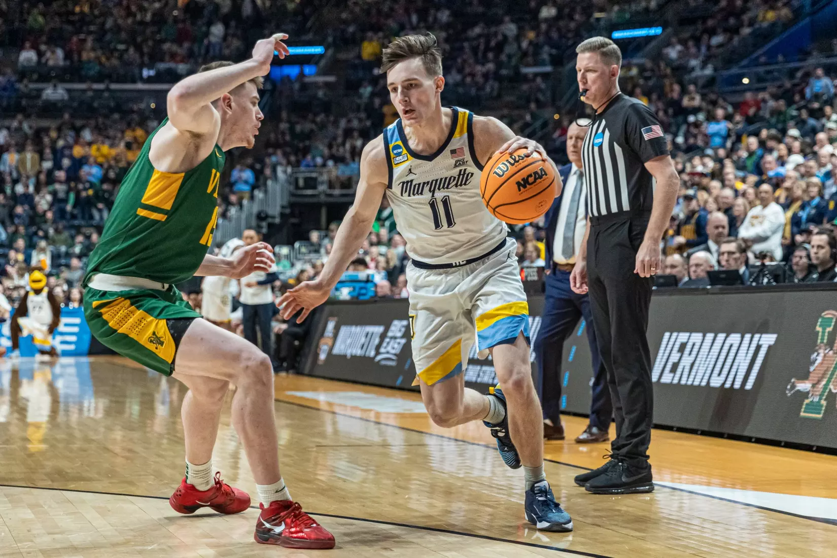 Marquette Men's Basketball defeats Vermont 78-61 at Nationwide Arena in the first round of March Madness in Columbus, Ohio on Friday March 17, 2023.