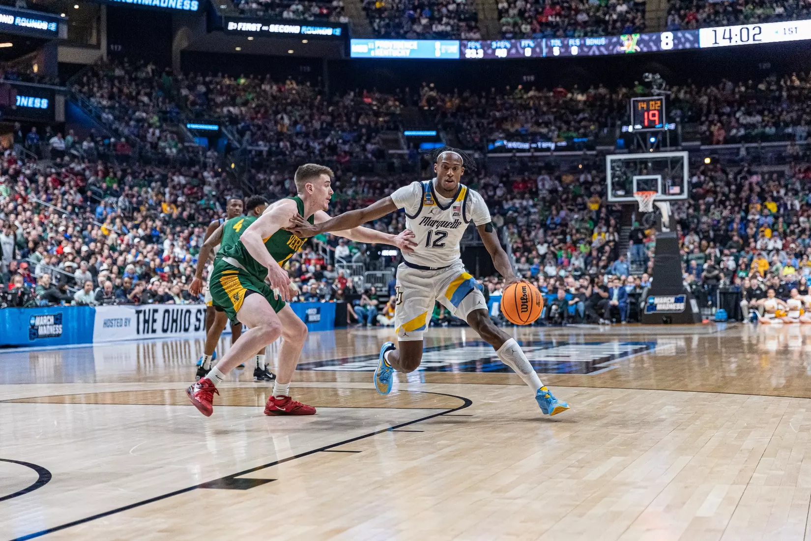 Marquette Men's Basketball defeats Vermont 78-61 at Nationwide Arena in the first round of March Madness in Columbus, Ohio on Friday March 17, 2023.
