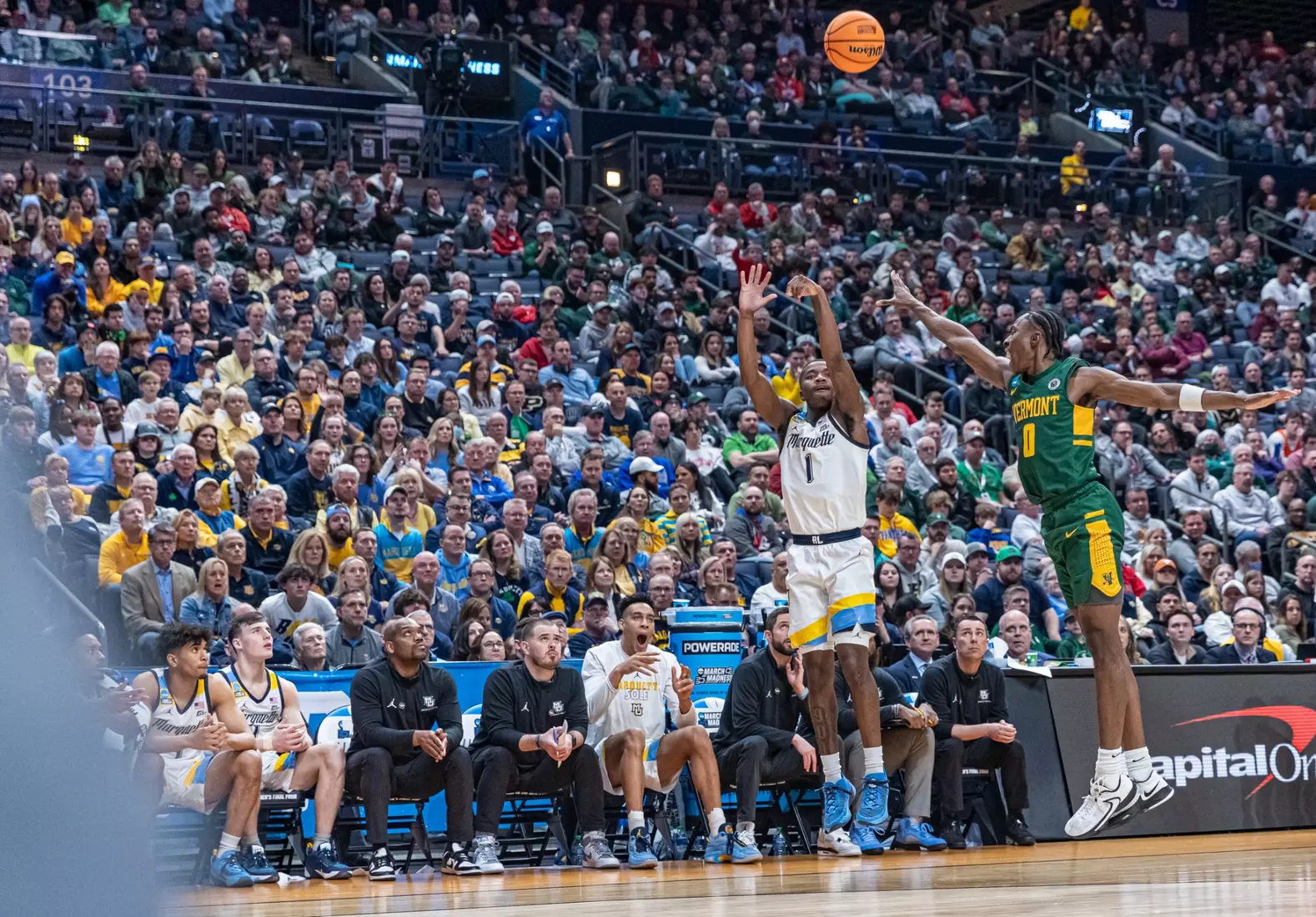 Marquette Men's Basketball defeats Vermont 78-61 at Nationwide Arena in the first round of March Madness in Columbus, Ohio on Friday March 17, 2023.
