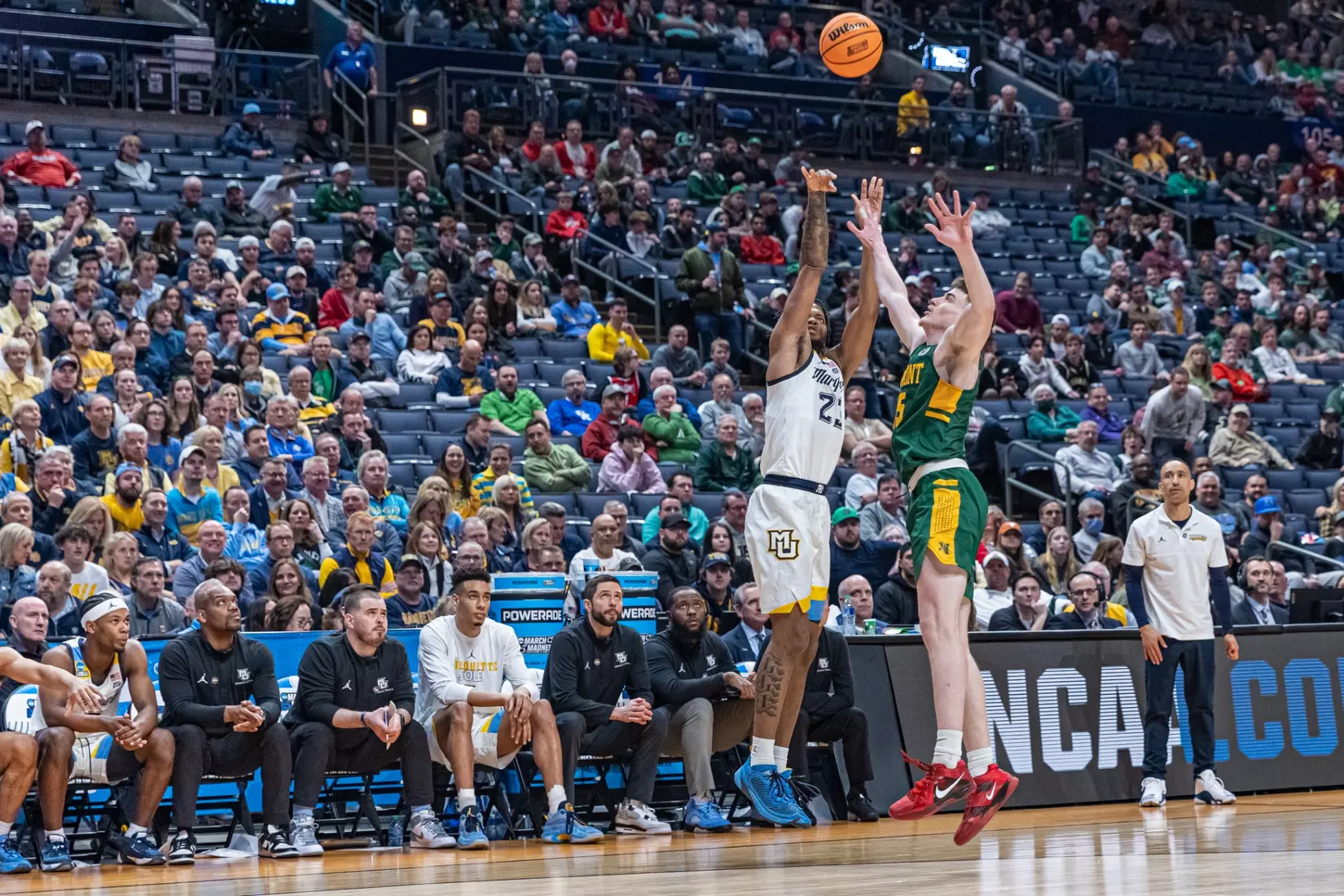Marquette Men's Basketball defeats Vermont 78-61 at Nationwide Arena in the first round of March Madness in Columbus, Ohio on Friday March 17, 2023.