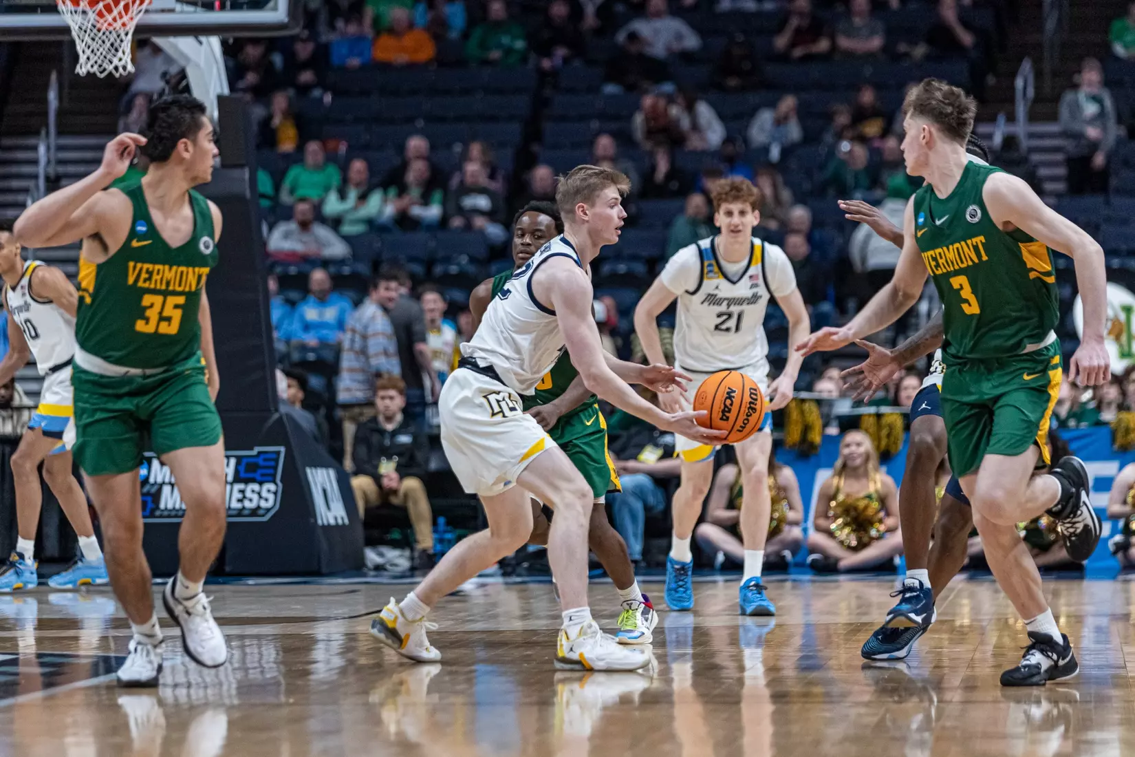 Marquette Men's Basketball defeats Vermont 78-61 at Nationwide Arena in the first round of March Madness in Columbus, Ohio on Friday March 17, 2023.