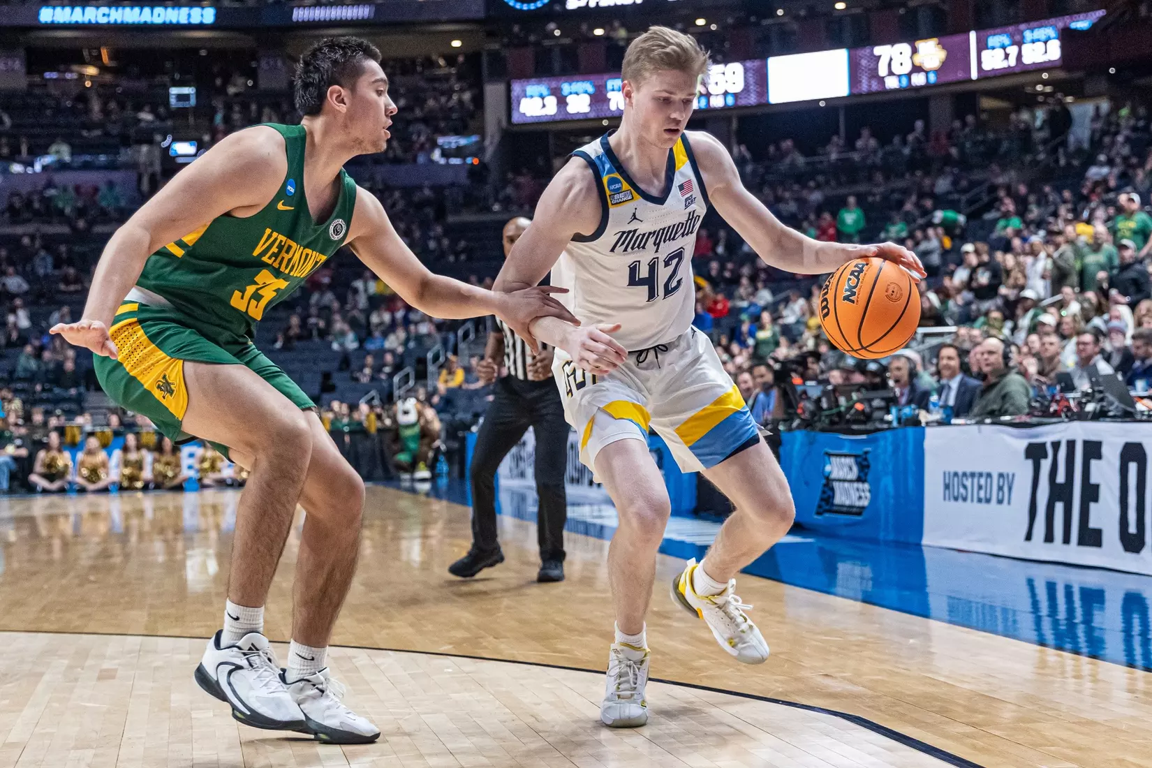 Marquette Men's Basketball defeats Vermont 78-61 at Nationwide Arena in the first round of March Madness in Columbus, Ohio on Friday March 17, 2023.