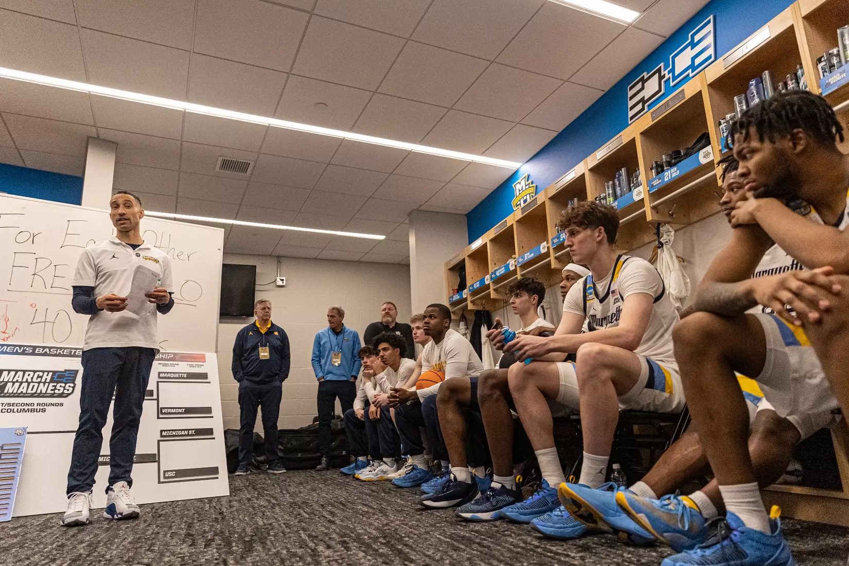 Marquette Men's Basketball defeats Vermont 78-61 at Nationwide Arena in the first round of March Madness in Columbus, Ohio on Friday March 17, 2023.
