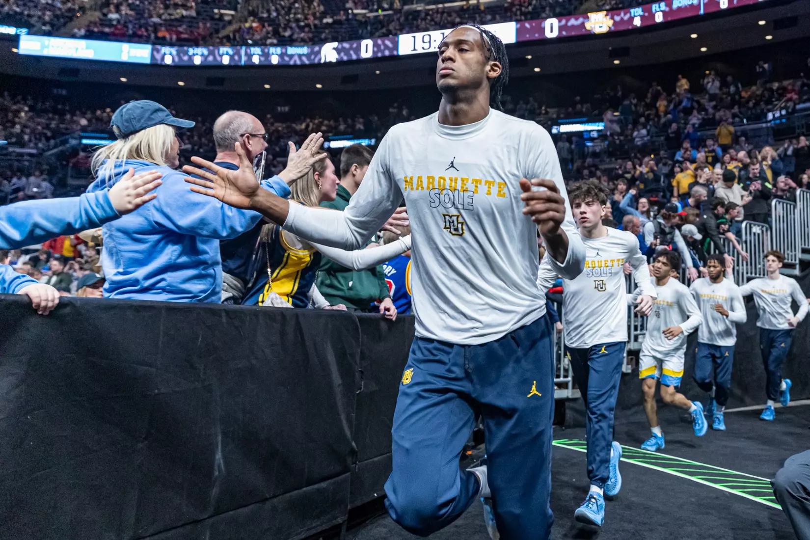 Marquette Men's Basketball falls to Michigan State 69-60 in the second round of March Madness at Nationwide Arena in Columbus, Ohio on Sunday March 19, 2023.