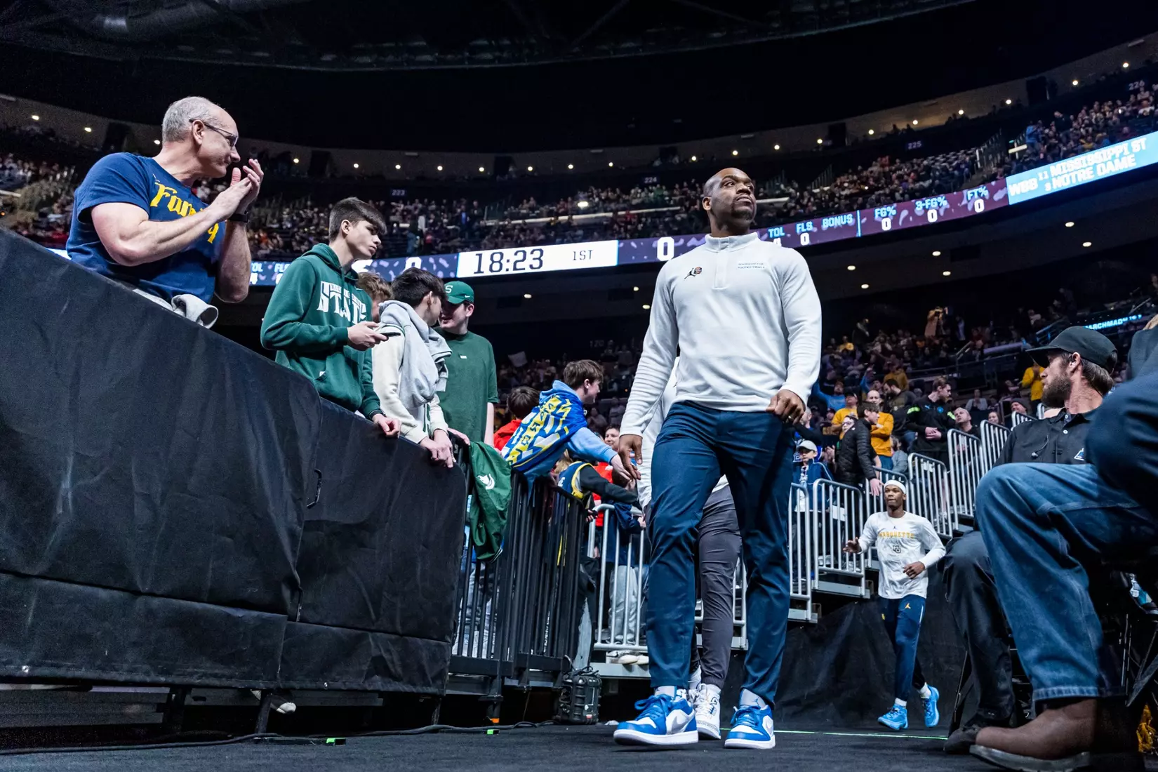 Marquette Men's Basketball falls to Michigan State 69-60 in the second round of March Madness at Nationwide Arena in Columbus, Ohio on Sunday March 19, 2023.