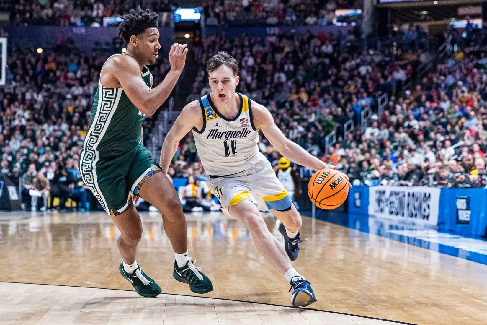 Marquette Men's Basketball falls to Michigan State 69-60 in the second round of March Madness at Nationwide Arena in Columbus, Ohio on Sunday March 19, 2023.