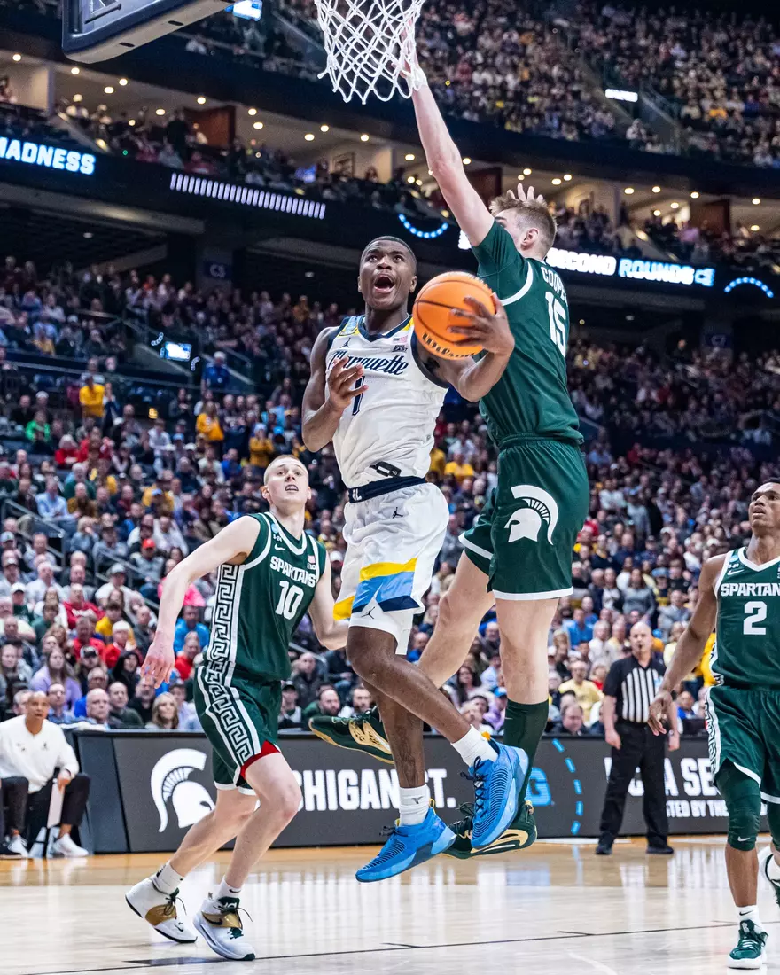 Marquette Men's Basketball falls to Michigan State 69-60 in the second round of March Madness at Nationwide Arena in Columbus, Ohio on Sunday March 19, 2023.