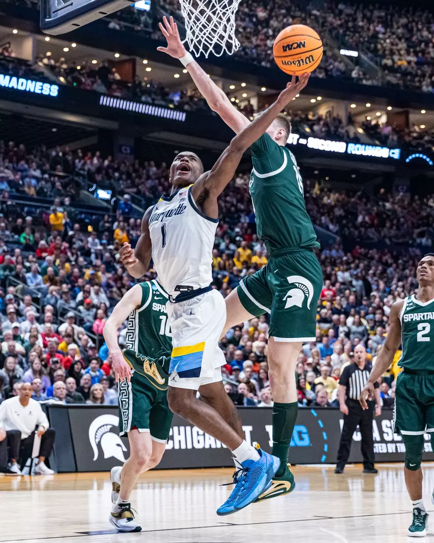 Marquette Men's Basketball falls to Michigan State 69-60 in the second round of March Madness at Nationwide Arena in Columbus, Ohio on Sunday March 19, 2023.