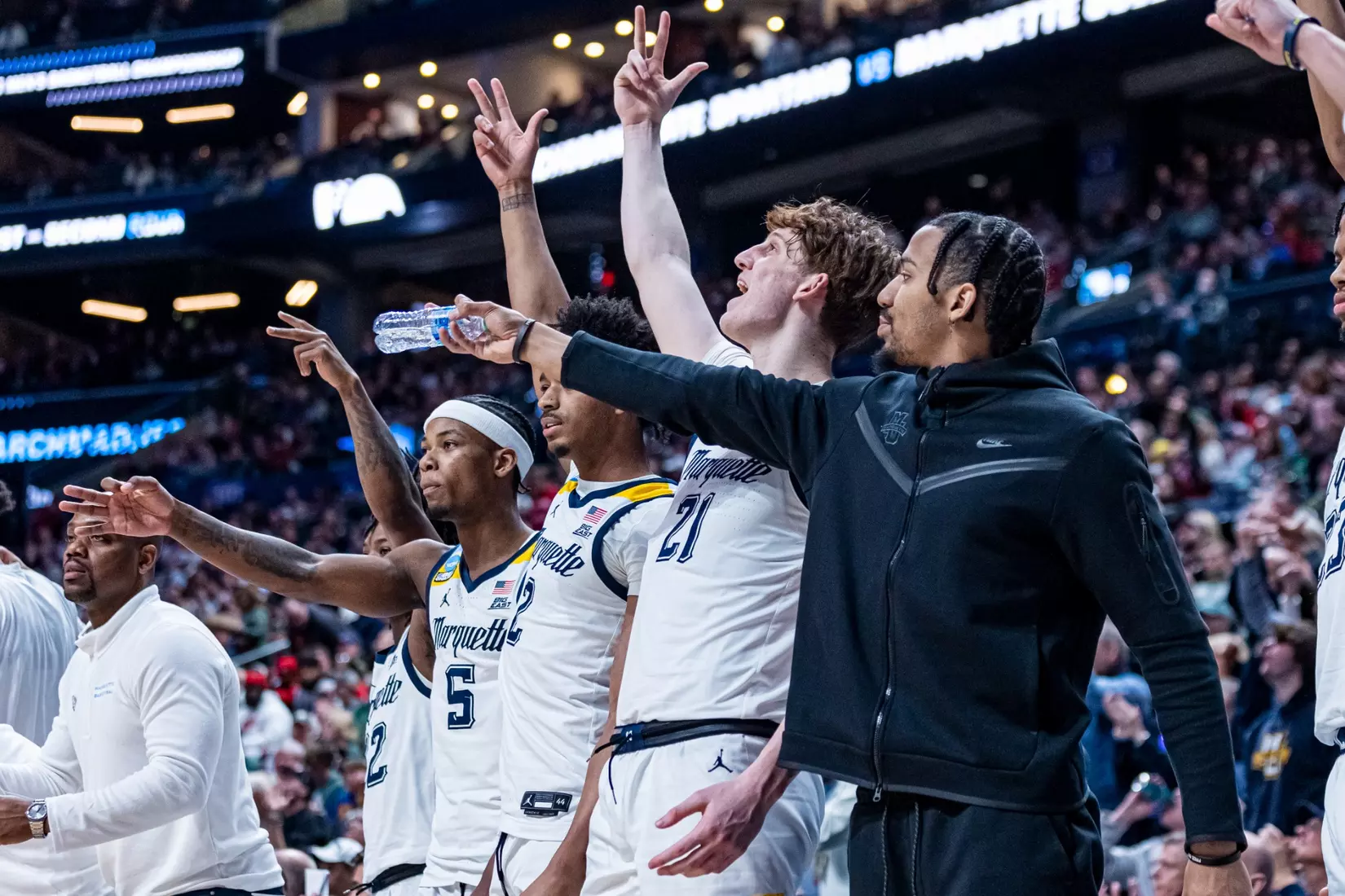 Marquette Men's Basketball falls to Michigan State 69-60 in the second round of March Madness at Nationwide Arena in Columbus, Ohio on Sunday March 19, 2023.