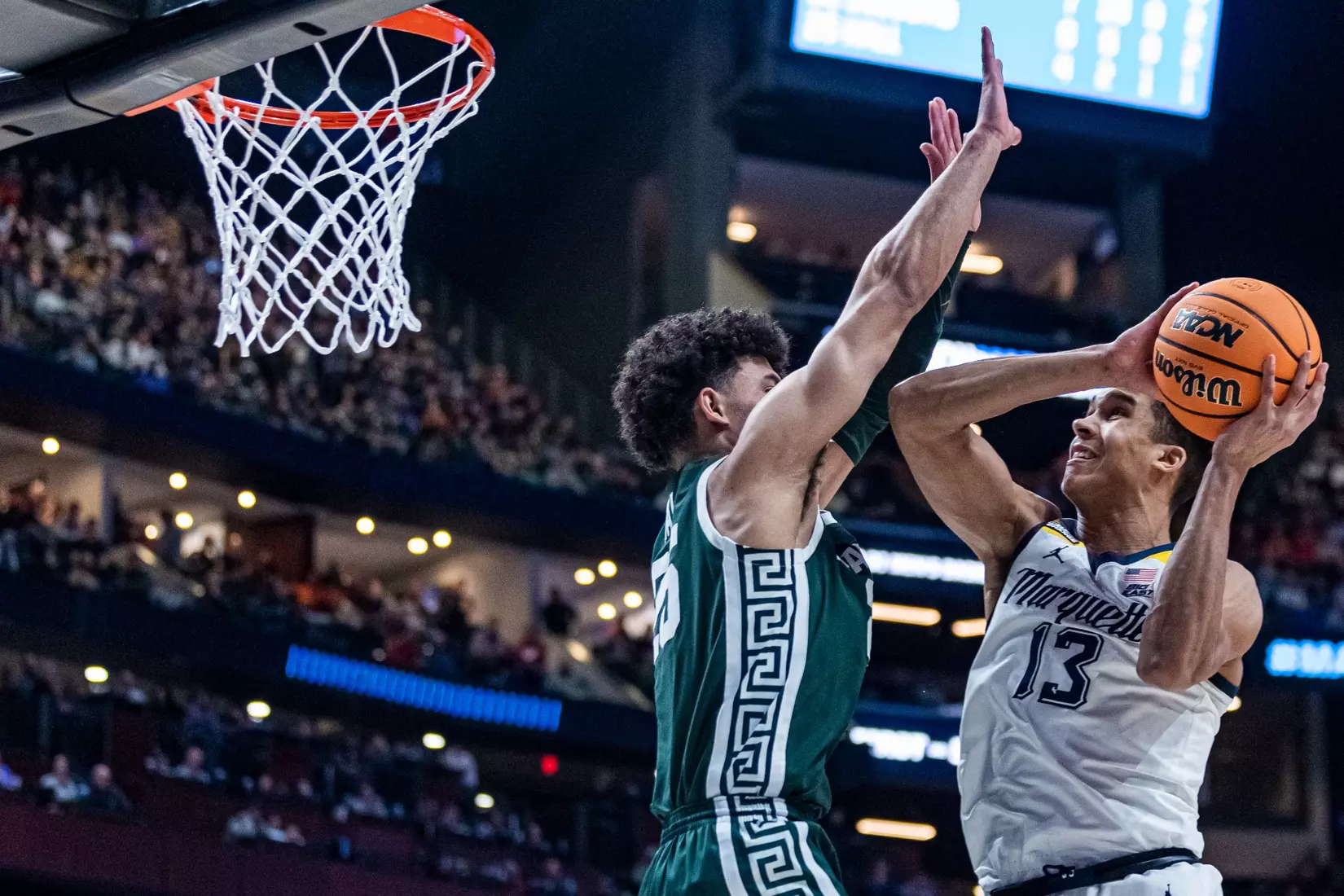 Marquette Men's Basketball falls to Michigan State 69-60 in the second round of March Madness at Nationwide Arena in Columbus, Ohio on Sunday March 19, 2023.