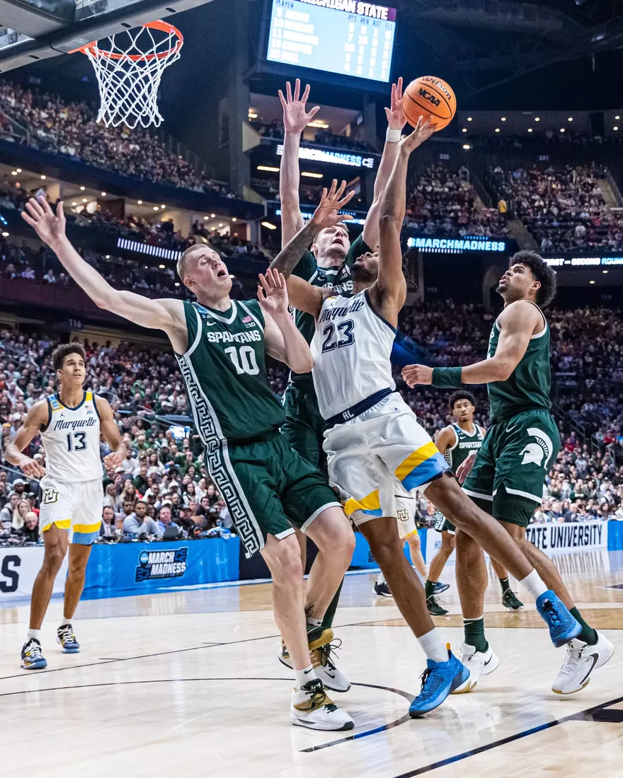 Marquette Men's Basketball falls to Michigan State 69-60 in the second round of March Madness at Nationwide Arena in Columbus, Ohio on Sunday March 19, 2023.