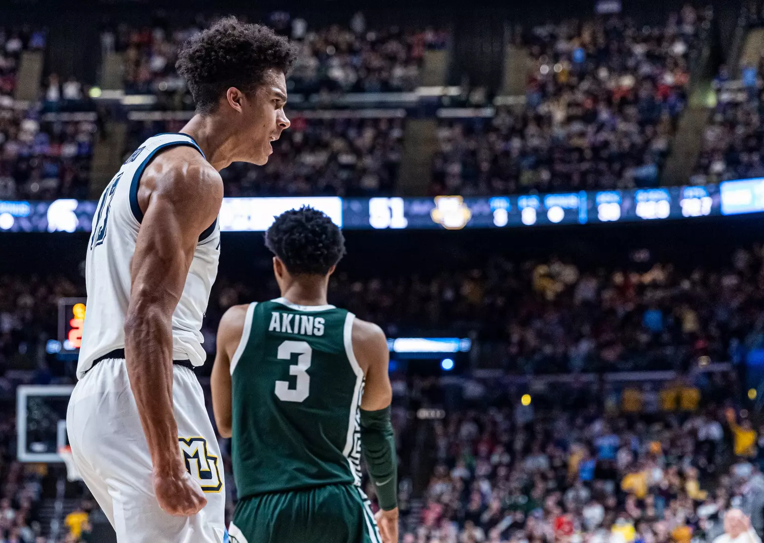 Marquette Men's Basketball falls to Michigan State 69-60 in the second round of March Madness at Nationwide Arena in Columbus, Ohio on Sunday March 19, 2023.