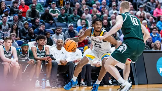 Marquette Men's Basketball falls to Michigan State 69-60 in the second round of March Madness at Nationwide Arena in Columbus, Ohio on Sunday March 19, 2023.