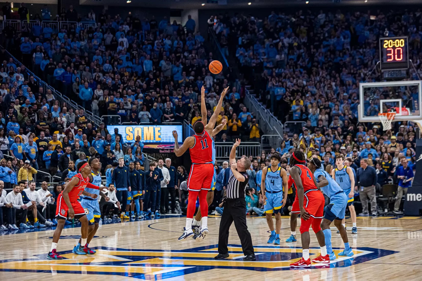 Marquette Men's Basketball defeats St. Johns 96-94 at Fiserv Forum in Milwaukee, WI on Saturday March 4, 2023.