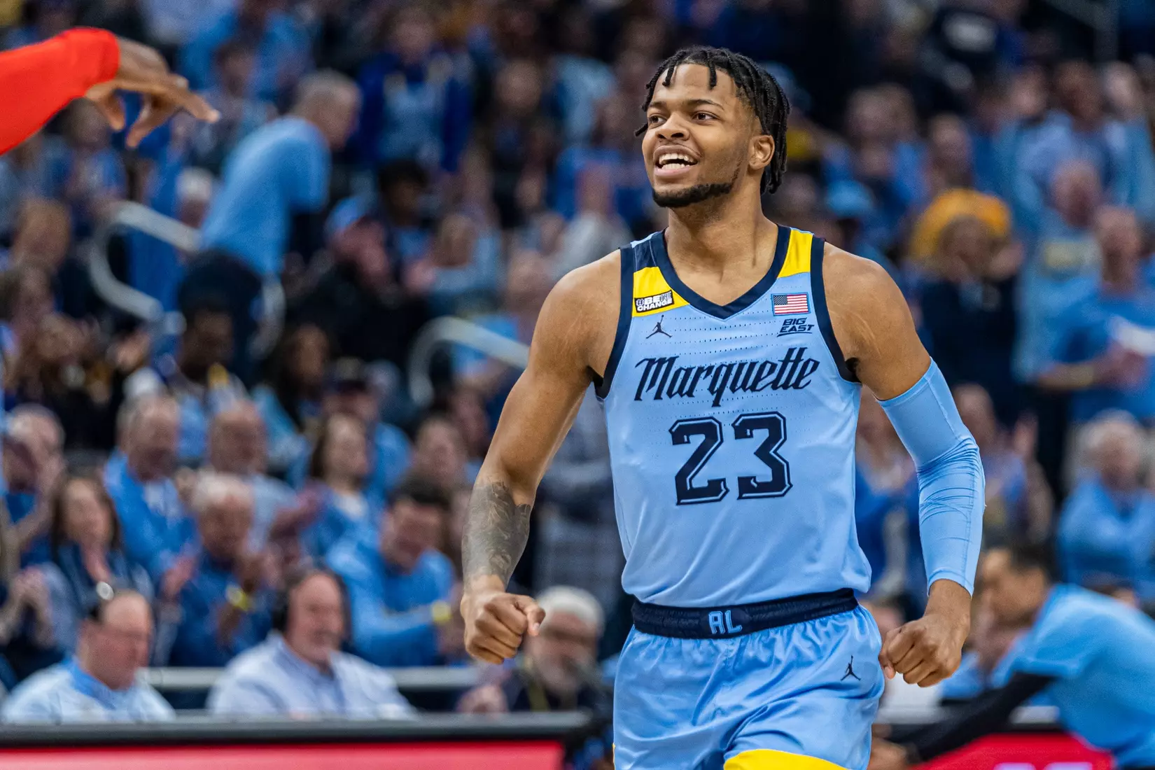 Marquette Men's Basketball defeats St. Johns 96-94 at Fiserv Forum in Milwaukee, WI on Saturday March 4, 2023.