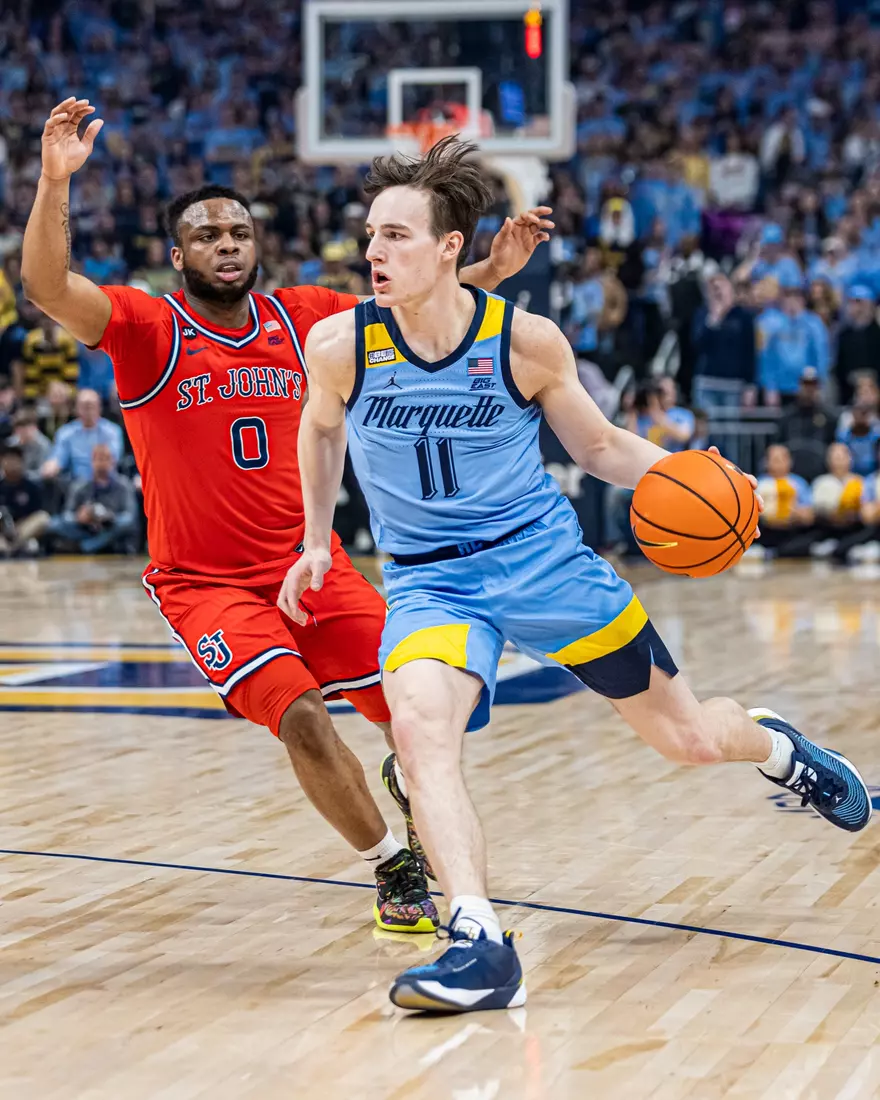 Marquette Men's Basketball defeats St. Johns 96-94 at Fiserv Forum in Milwaukee, WI on Saturday March 4, 2023.