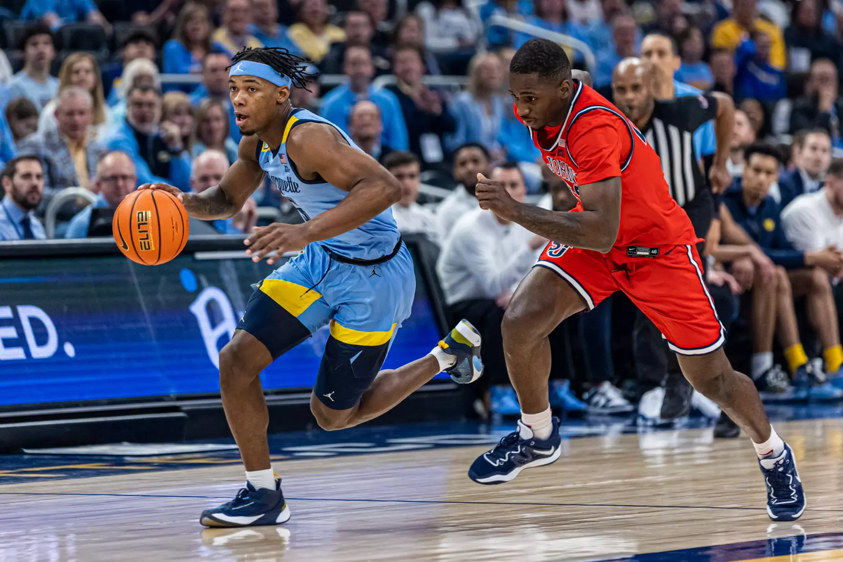 Marquette Men's Basketball defeats St. Johns 96-94 at Fiserv Forum in Milwaukee, WI on Saturday March 4, 2023.