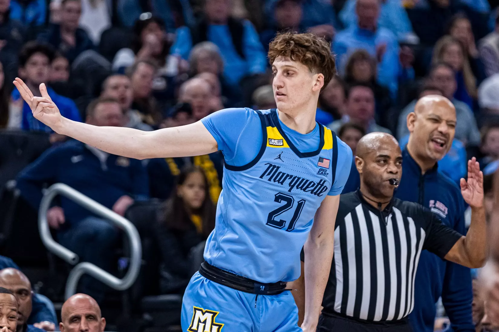 Marquette Men's Basketball defeats St. Johns 96-94 at Fiserv Forum in Milwaukee, WI on Saturday March 4, 2023.