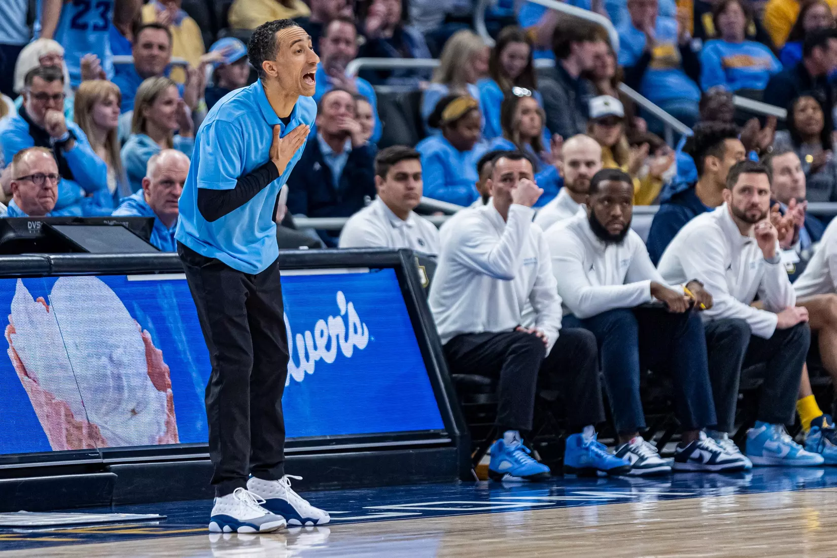 Marquette Men's Basketball defeats St. Johns 96-94 at Fiserv Forum in Milwaukee, WI on Saturday March 4, 2023.