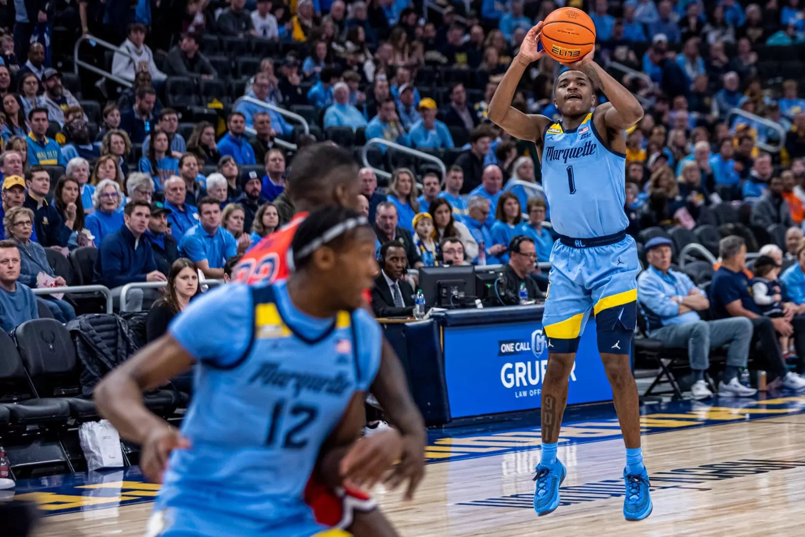 Marquette Men's Basketball defeats St. Johns 96-94 at Fiserv Forum in Milwaukee, WI on Saturday March 4, 2023.