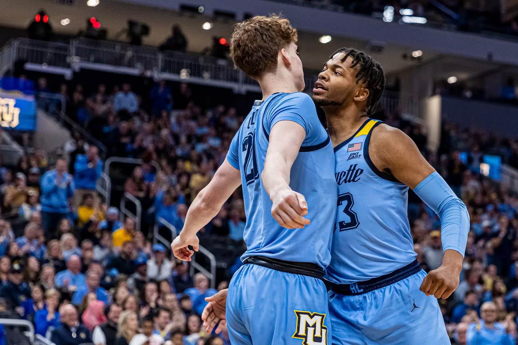 Marquette Men's Basketball defeats St. Johns 96-94 at Fiserv Forum in Milwaukee, WI on Saturday March 4, 2023.