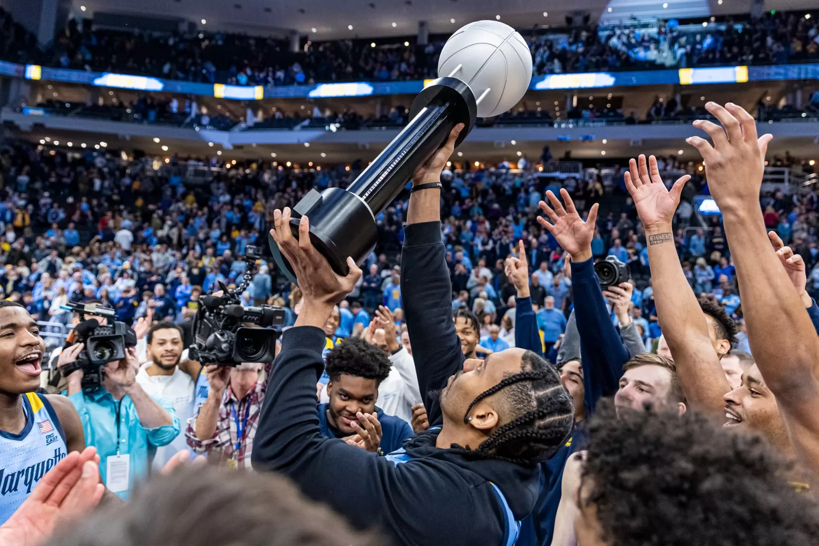 Marquette Men's Basketball defeats St. Johns 96-94 at Fiserv Forum in Milwaukee, WI on Saturday March 4, 2023.