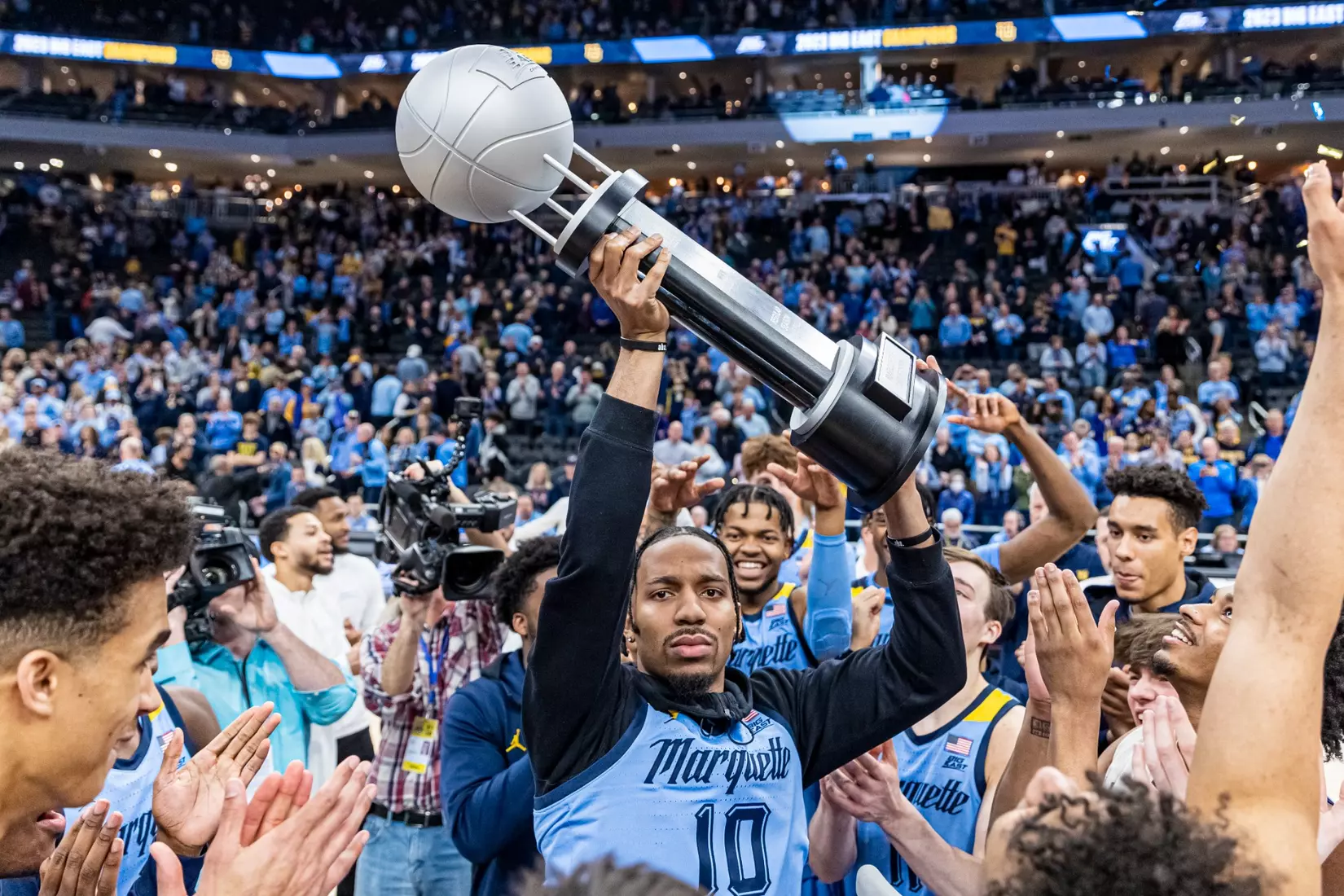Marquette Men's Basketball defeats St. Johns 96-94 at Fiserv Forum in Milwaukee, WI on Saturday March 4, 2023.