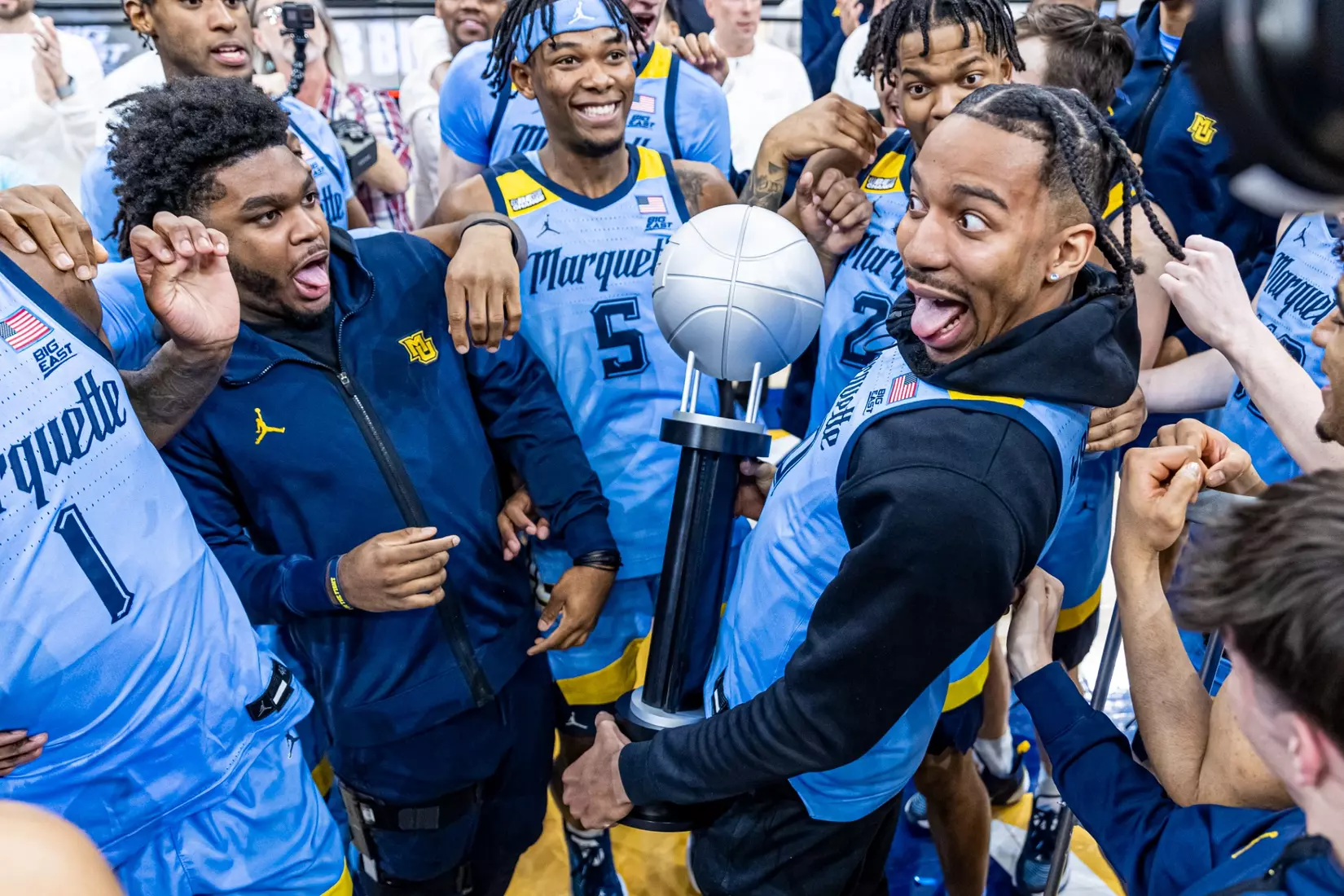 Marquette Men's Basketball defeats St. Johns 96-94 at Fiserv Forum in Milwaukee, WI on Saturday March 4, 2023.