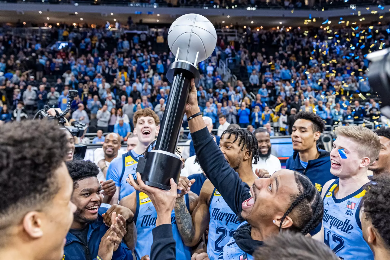 Marquette Men's Basketball defeats St. Johns 96-94 at Fiserv Forum in Milwaukee, WI on Saturday March 4, 2023.