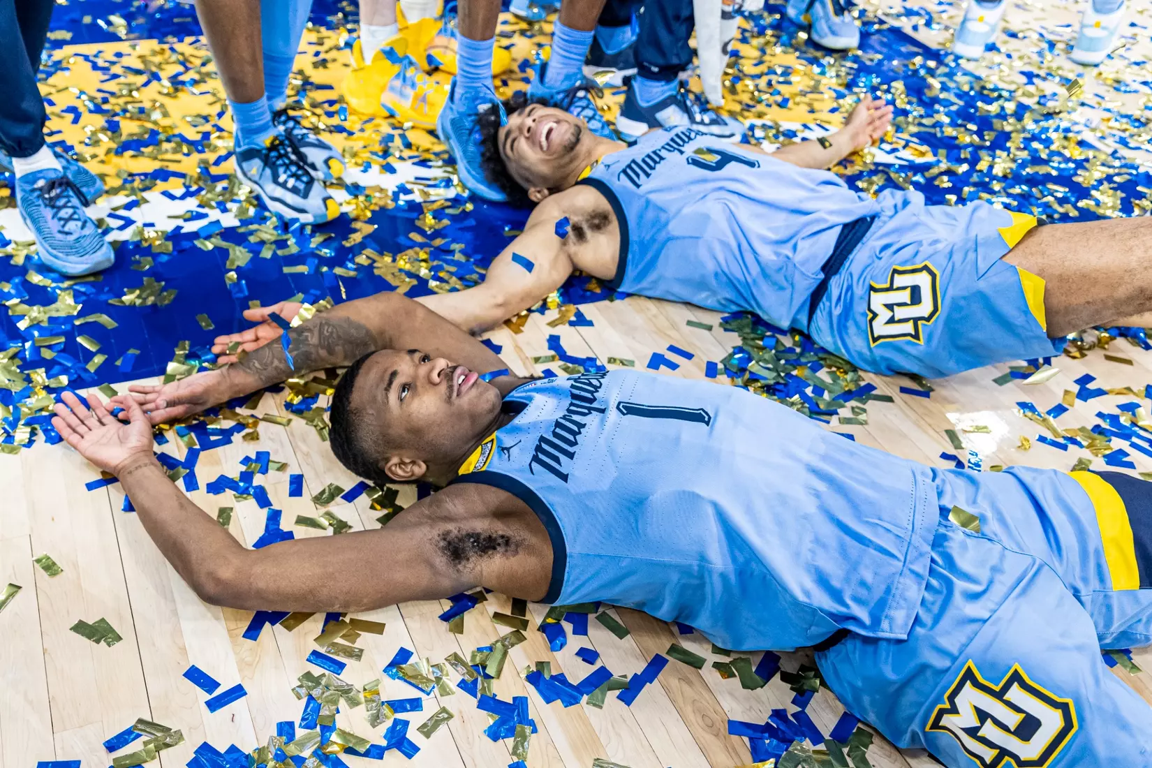 Marquette Men's Basketball defeats St. Johns 96-94 at Fiserv Forum in Milwaukee, WI on Saturday March 4, 2023.