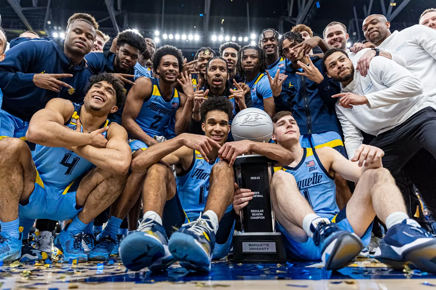 Marquette Men's Basketball defeats St. Johns 96-94 at Fiserv Forum in Milwaukee, WI on Saturday March 4, 2023.