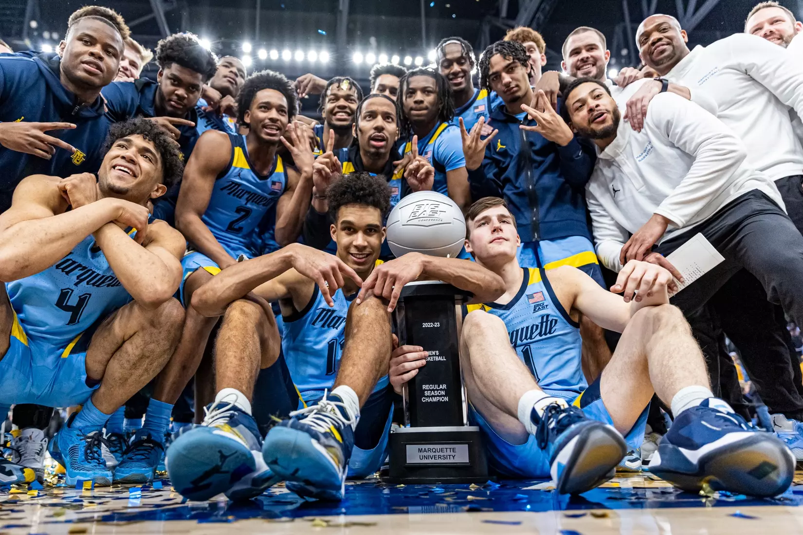 Marquette Men's Basketball defeats St. Johns 96-94 at Fiserv Forum in Milwaukee, WI on Saturday March 4, 2023.