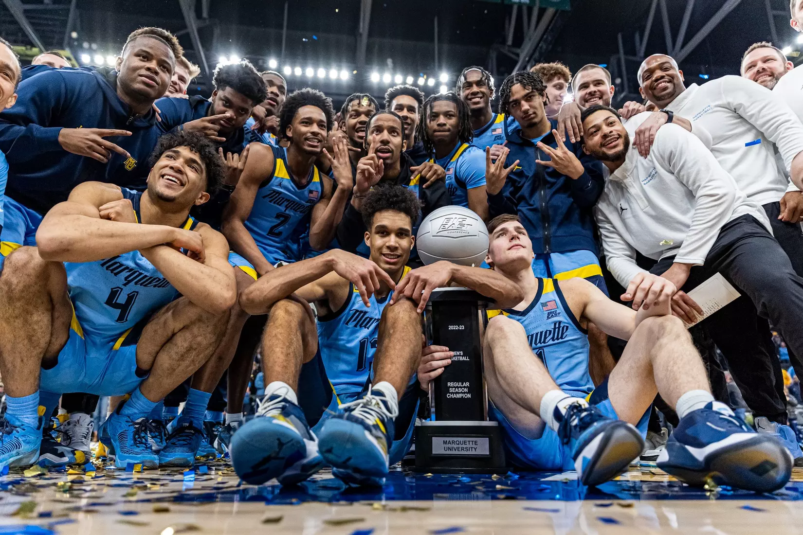 Marquette Men's Basketball defeats St. Johns 96-94 at Fiserv Forum in Milwaukee, WI on Saturday March 4, 2023.