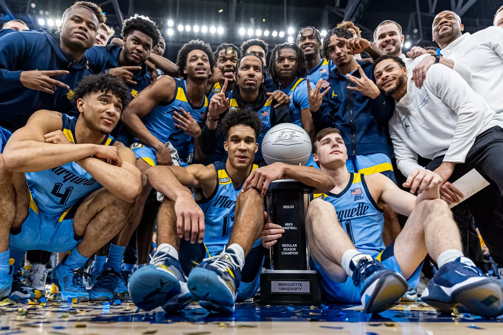 Marquette Men's Basketball defeats St. Johns 96-94 at Fiserv Forum in Milwaukee, WI on Saturday March 4, 2023.