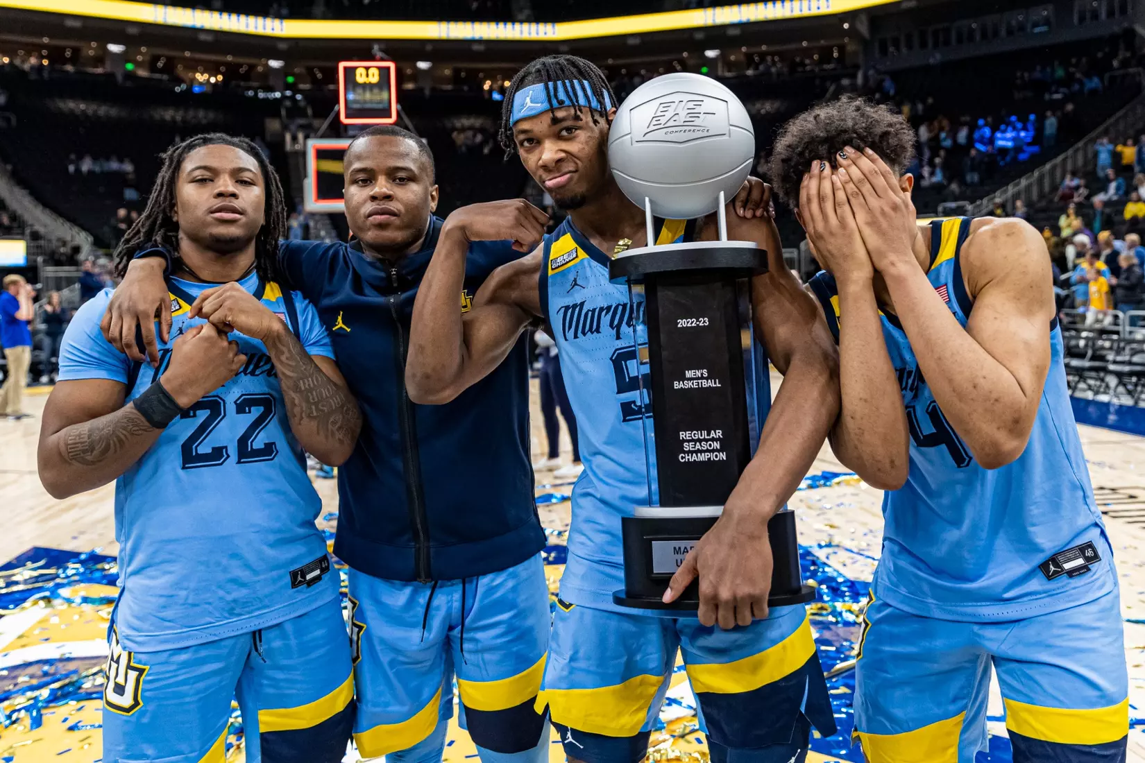 Marquette Men's Basketball defeats St. Johns 96-94 at Fiserv Forum in Milwaukee, WI on Saturday March 4, 2023.