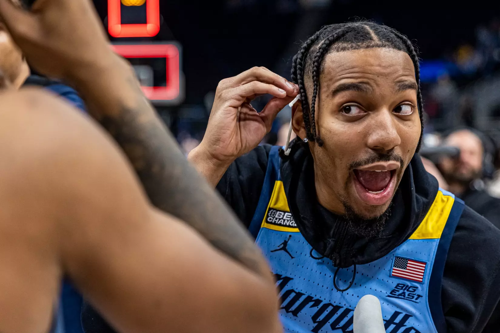 Marquette Men's Basketball defeats St. Johns 96-94 at Fiserv Forum in Milwaukee, WI on Saturday March 4, 2023.