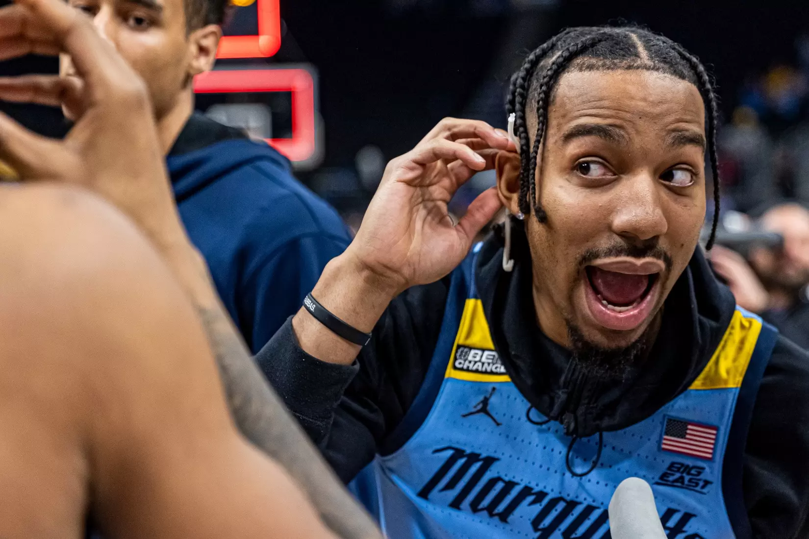 Marquette Men's Basketball defeats St. Johns 96-94 at Fiserv Forum in Milwaukee, WI on Saturday March 4, 2023.