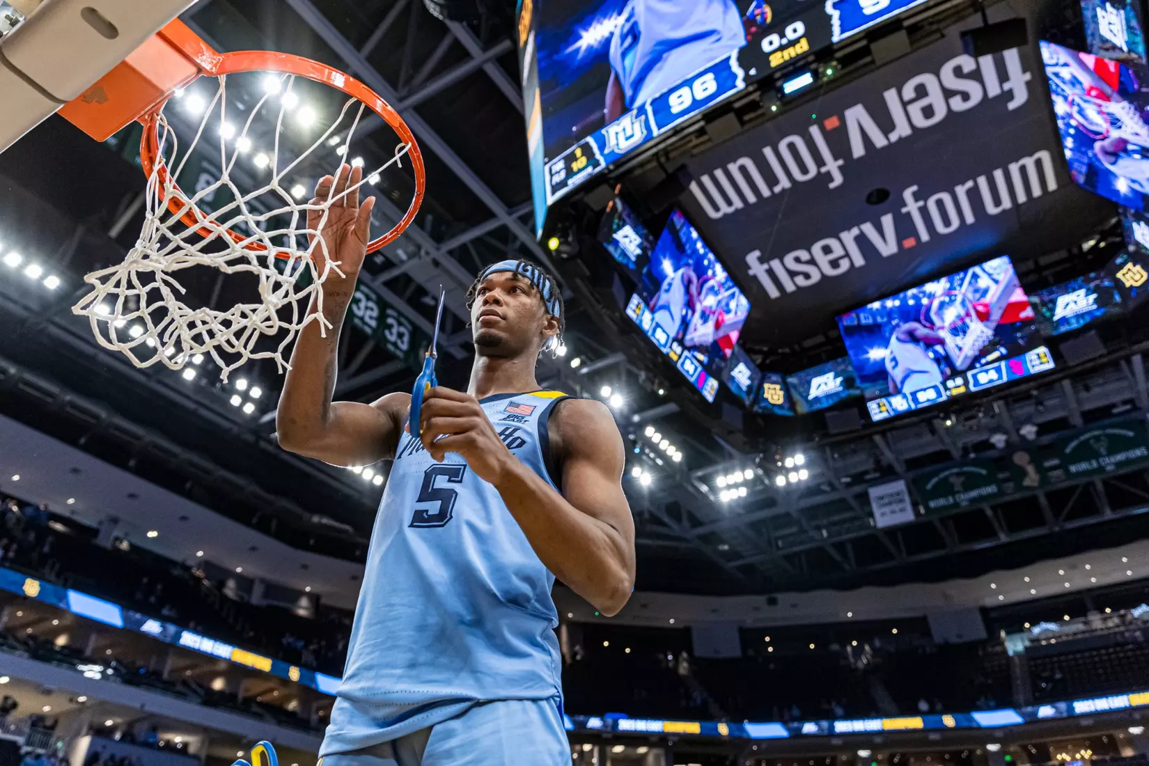 Marquette Men's Basketball defeats St. Johns 96-94 at Fiserv Forum in Milwaukee, WI on Saturday March 4, 2023.