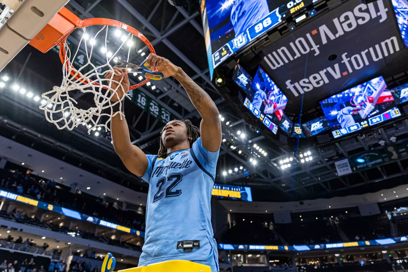 Marquette Men's Basketball defeats St. Johns 96-94 at Fiserv Forum in Milwaukee, WI on Saturday March 4, 2023.